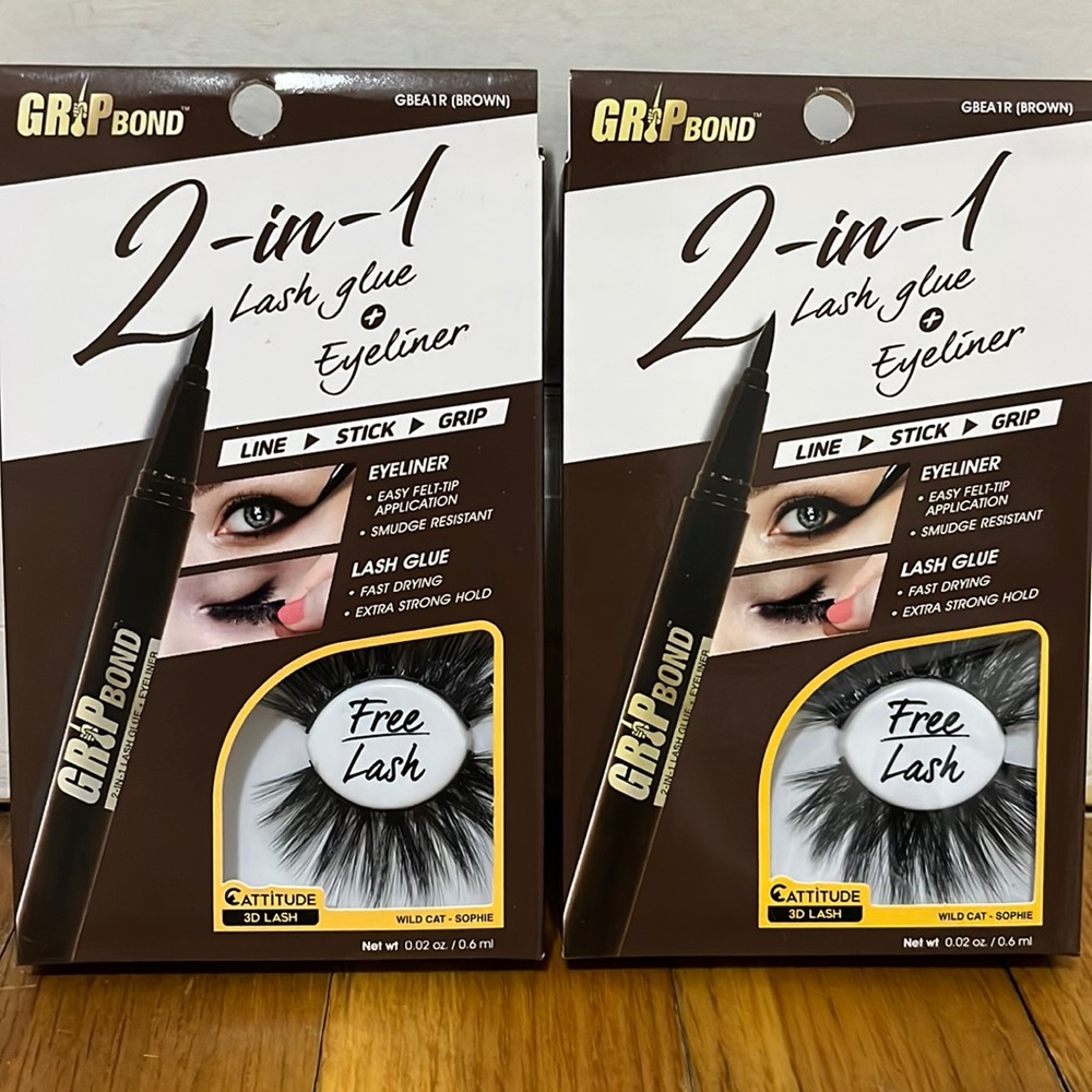 Lash glue + Eyeliner